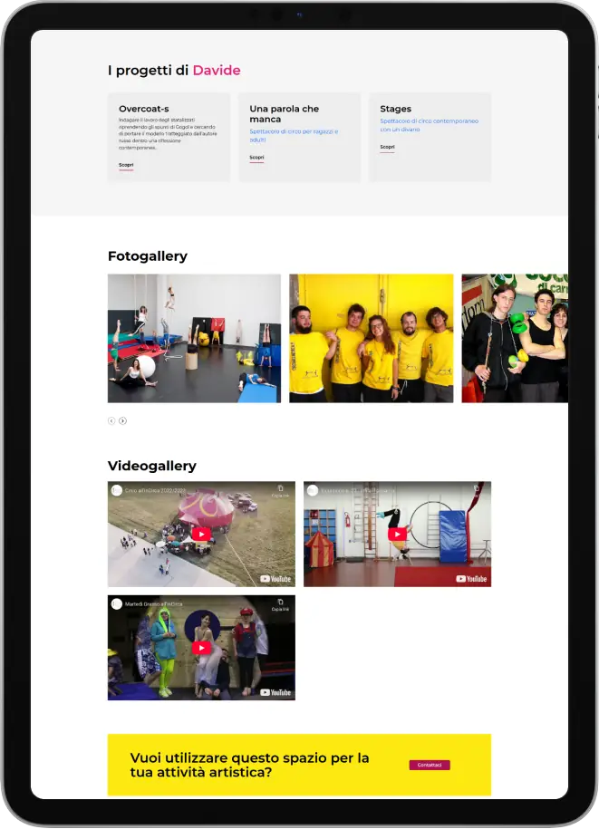 Circo all’inCirca - Profili artisti